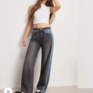 Stylish Two-Tone Jeans